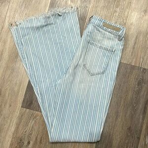 Cello Striped Flare Pants